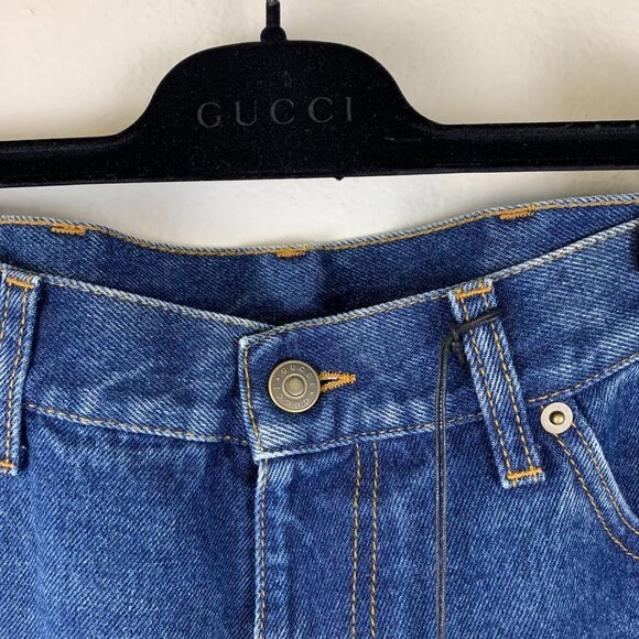 NWT Gucci Regular Fit Marble Jeans Size 32 - Picture 5 of 12